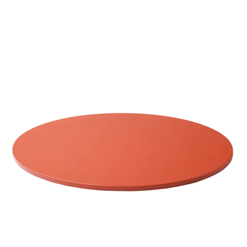 

Orange wooden tray, retro living room desktop fruit plate supplies, modern simple model room ornaments