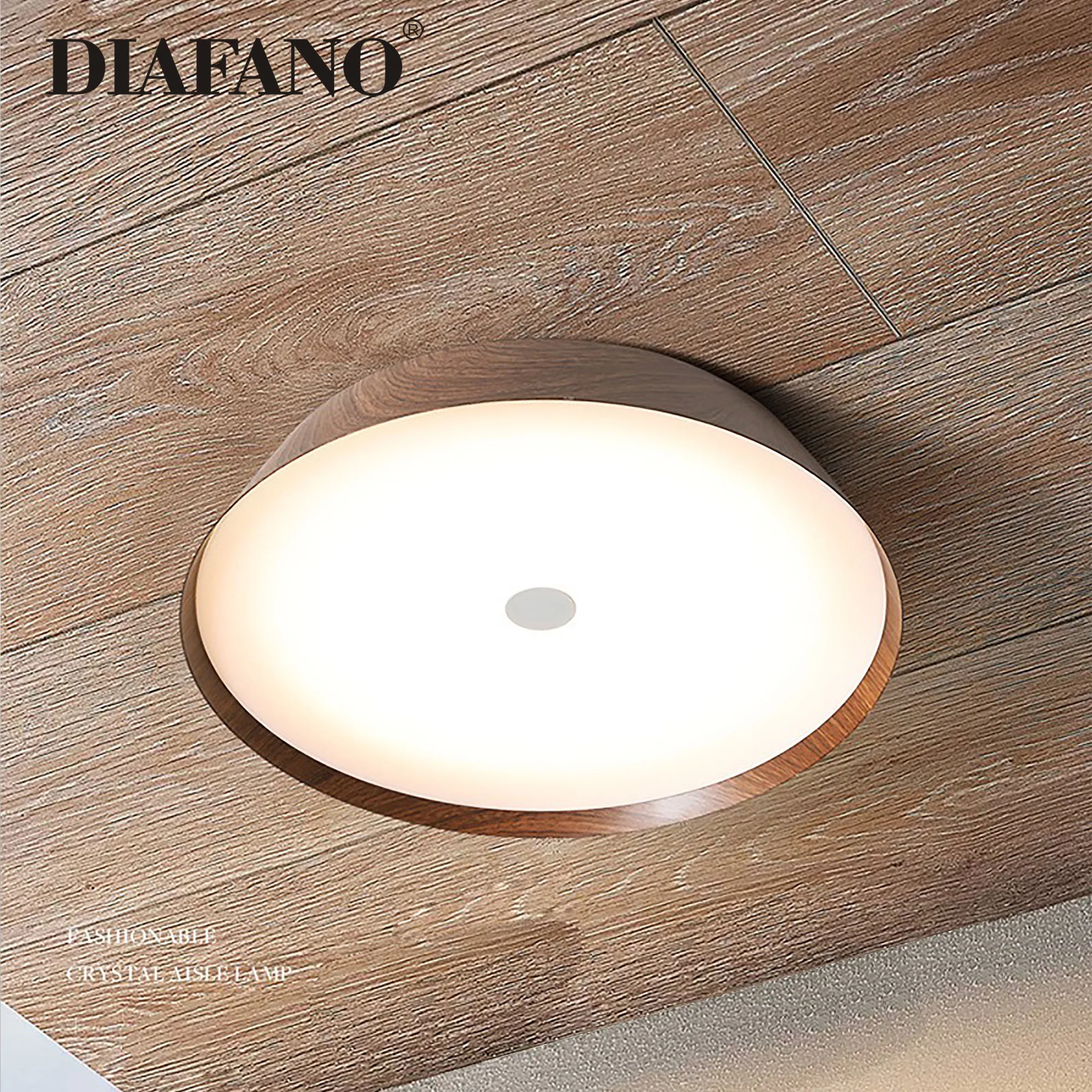 Designer Wood Grain Ceiling Light Pendant Lamp for Living Dining Room Bedroom Kitchen LED Ins Lighting Fixtures Decoration Light
