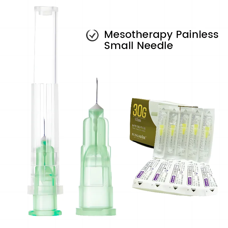 Medical disposable painless small needle 34G 32G 31G 30G/30MM 13MM 25MM 38MM 4MM 6MM 1.5MM 2.5mM microplastic injection for cosm