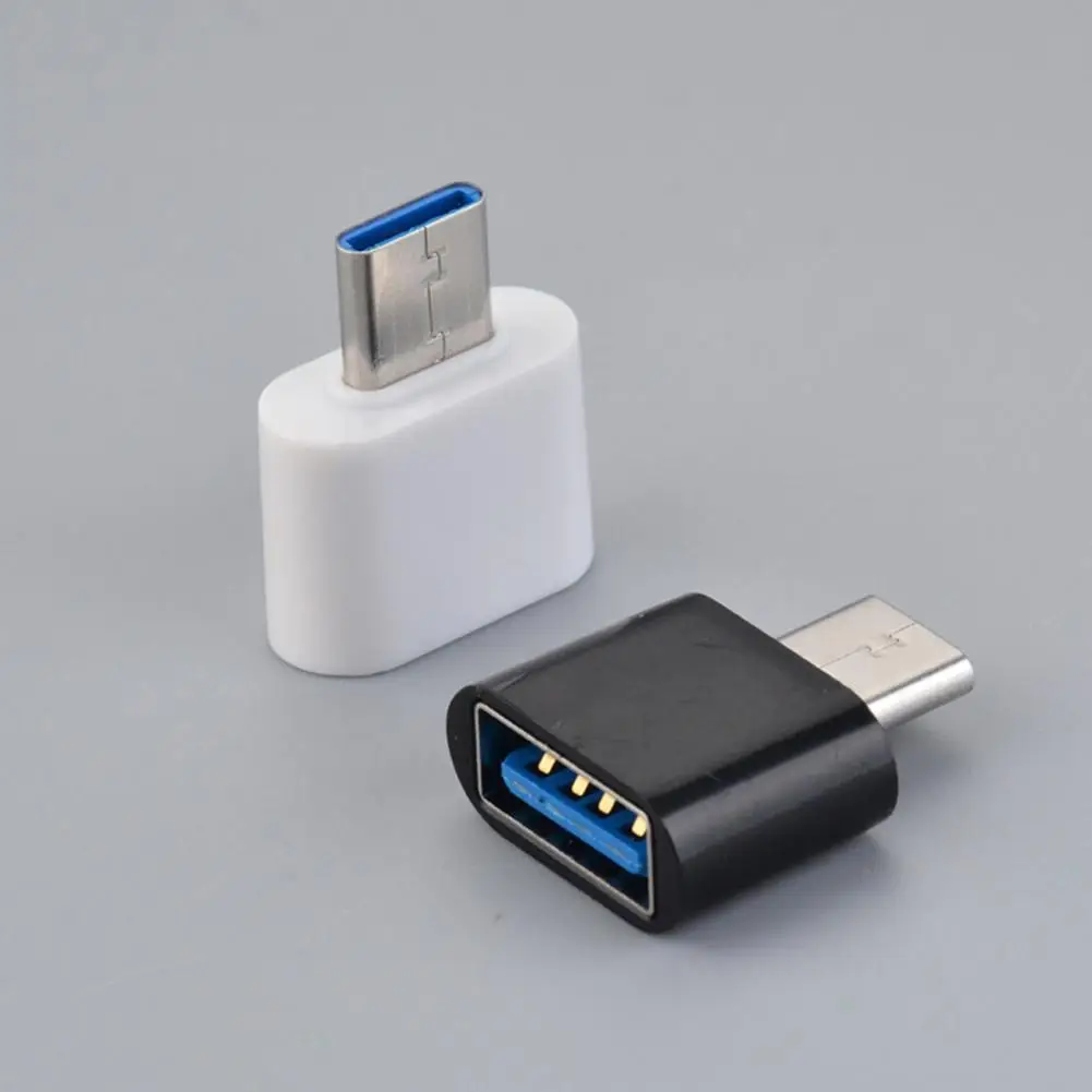 2 Stuks Otg Converter Praktische Usb Otg Kaartlezer Data Transfer Converter Usb Adapter TYPE-C Connector Voor Tablet