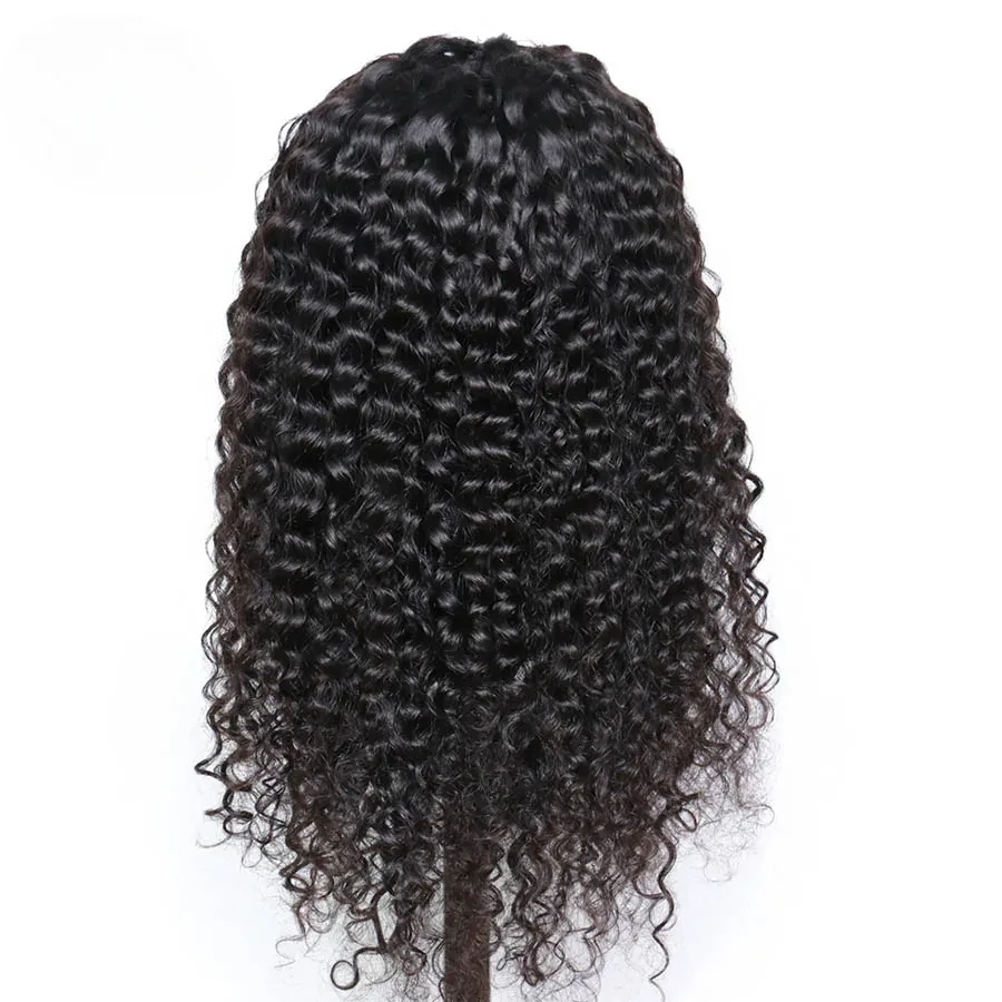 Wigs Honrin Hair 13x6 Deep Part Lace Front Wig Curly Pre Plucked Hairline Deep Curl Brazilian Virgin Human Hair 150% Density