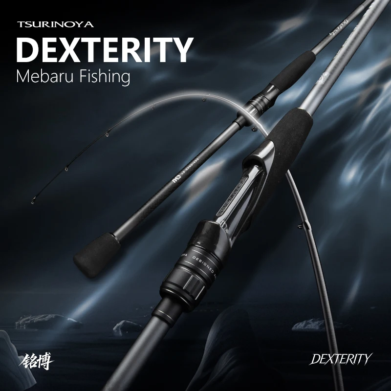 TSURINOYA Ultraleichte Angelrute DEXTERITY 2,08m 2,28m Hohe Sensibilität FUJI A Guide 2-teilig XF Action Rockfish Meerwasser-Rute