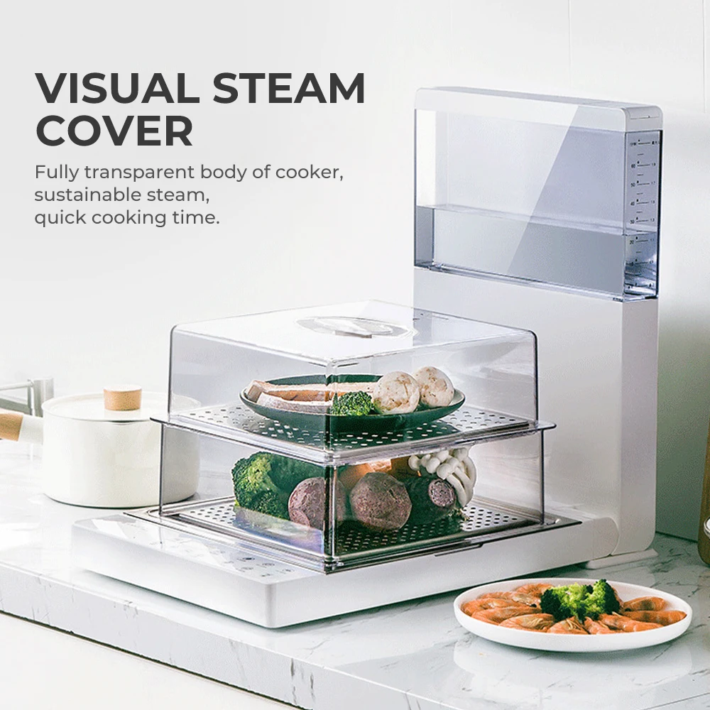 New design 3 floor folding multifunctional cooker electric food steamers