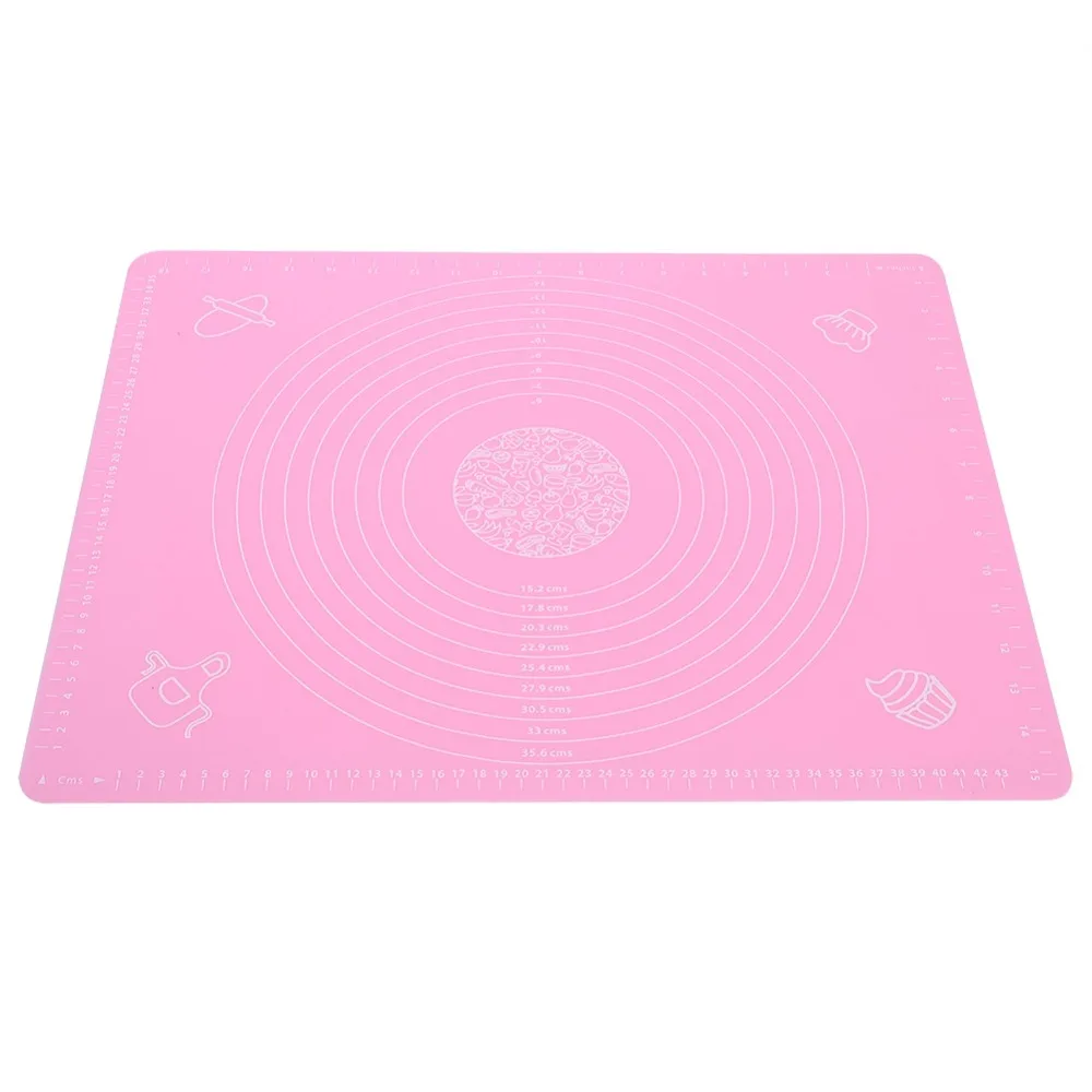 Reusable Silicone Dough Rolling Mat Non Stick Non Slip Measurement Markings Baking Mat Pastry Mat Cookies