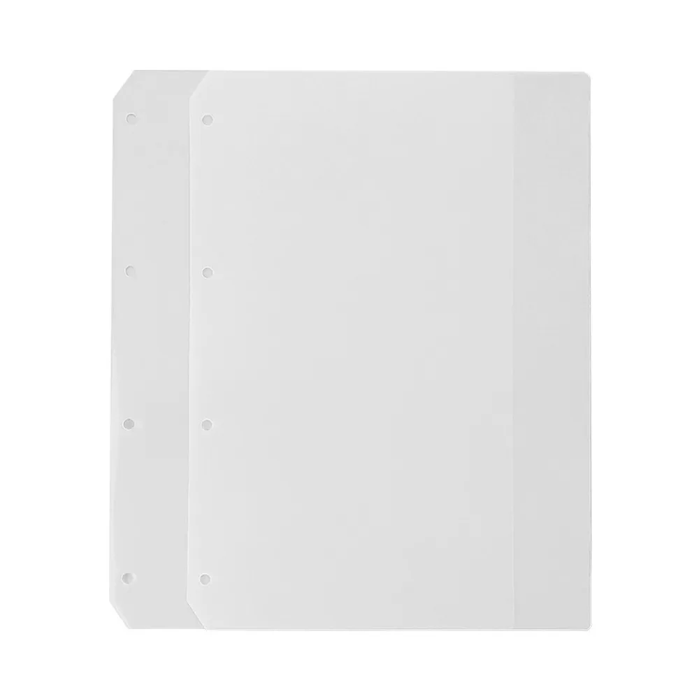 2 قطعة A4 A5 A6 A7 دفتر فضفاض عبوة ورقة لتقوم بها بنفسك PP دوامة الموثق مقسم صفحة فاصل شفاف دوامة الموثق المجلدات