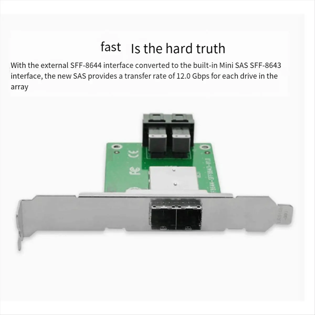 ABGZ 12G 2-Port SFF-8644 to SFF-8643 Expansion Card XIC4383