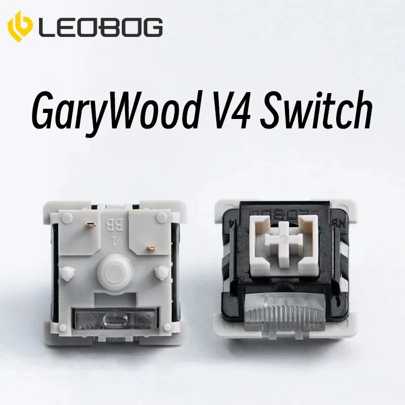 

LEOBOG GreyWood V4 игровая механическая клавиатура, колпачки для клавиш, линейная направляющая для V2, двухступенчатая пружина, новый модуль, колпачки для клавиш с возможностью горячей замены