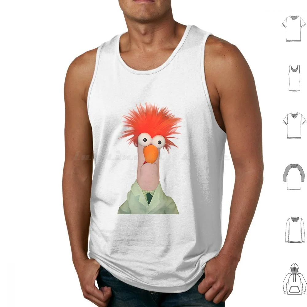 Meep Beaker Tank Tops Print Cotton Christmas The Christmas Carol Christmas Carol The Frog Christmas Carol Xmas Show Scrooge