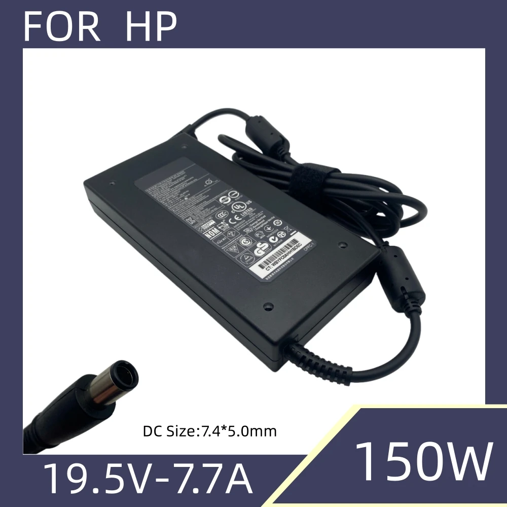 Cargador de energía de 19,5 V, 7,7a, 150W para HP TouchSmart 520-1030 520-1020 610-1030y, PC de escritorio Envy 20-d011 DC7800 DC7900 646212-001