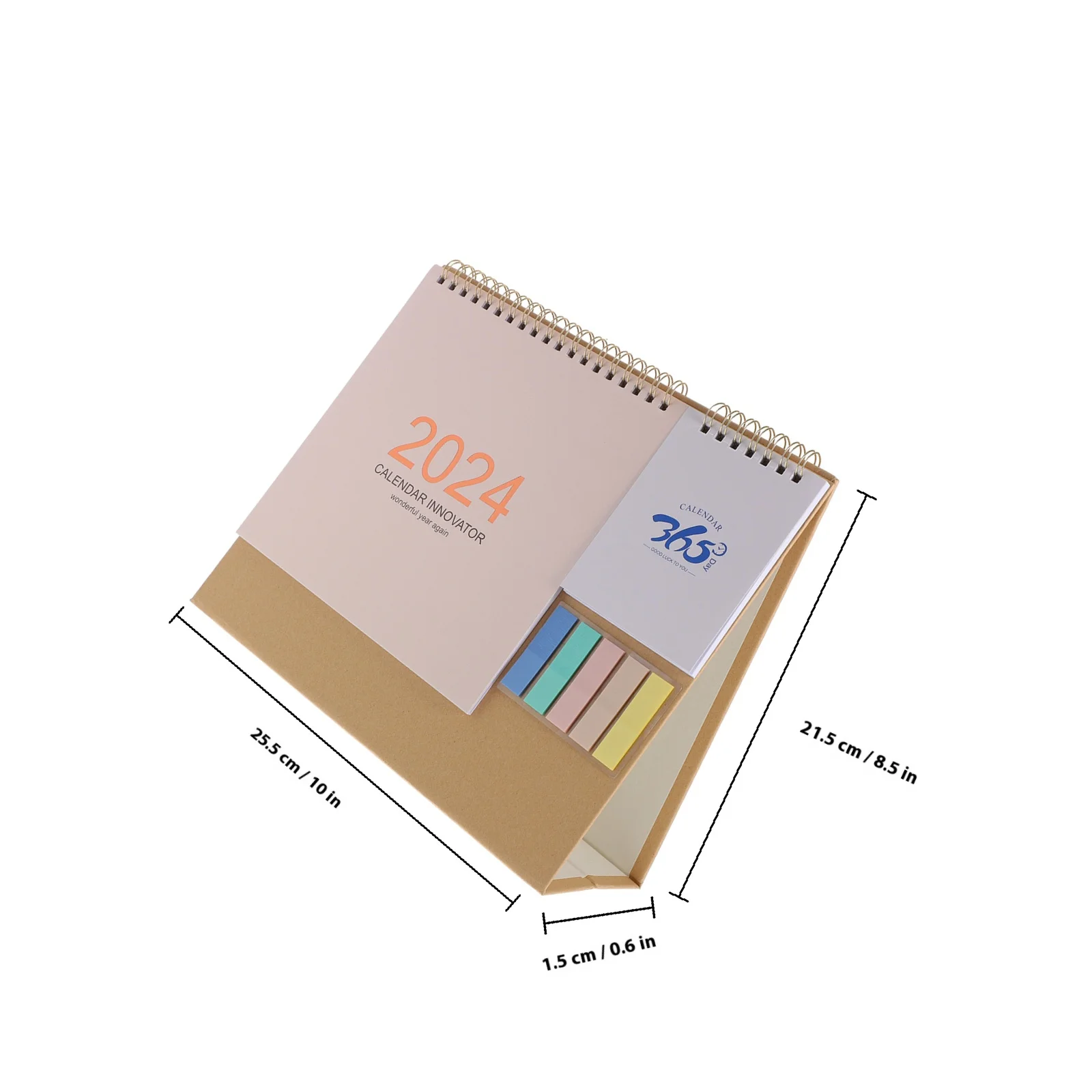ミニマリストメモ帳メモ 2024 フリップデスクカレンダーオフィスデスク用装飾卓上カレンダー 2024 オフィス用品