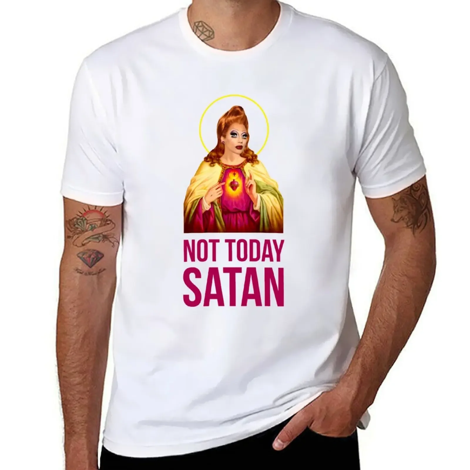 boys whites Short sleeve tee designer t shirt men Bianca Del Rio Not Today Satan - Rupaul&x27;s Drag Race Classic T-shirt