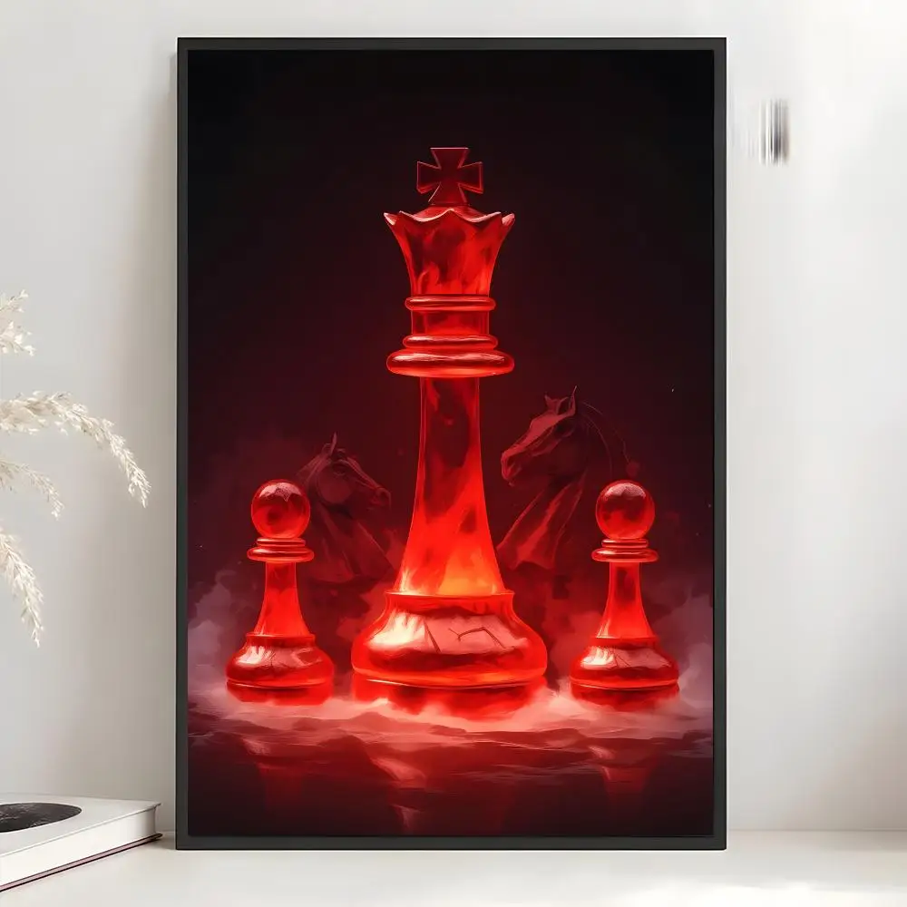 Strategic Boardgame C-Chess Poster Art Wall Decor Indoor Outdoor for Collectors