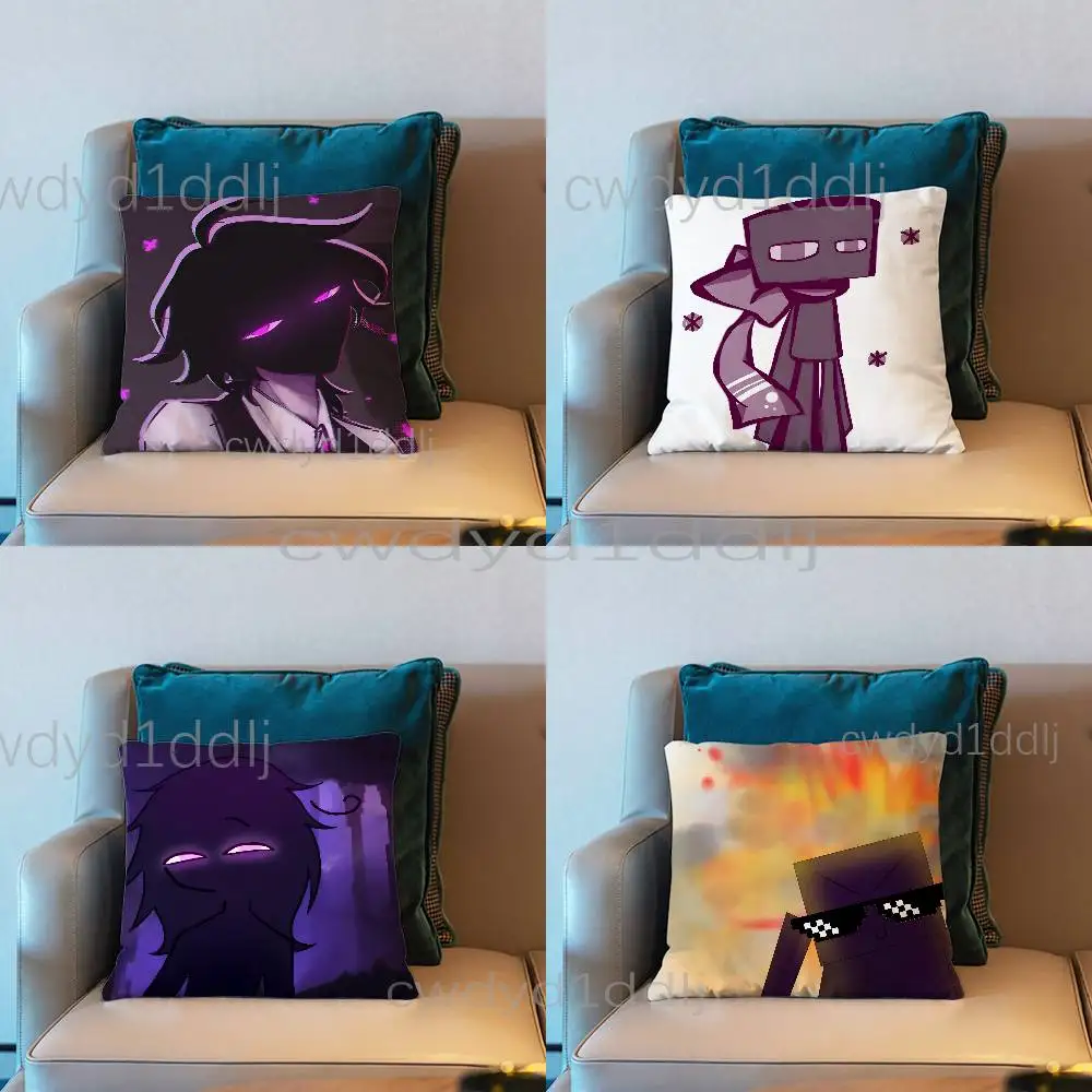 

E-Enderman Anime Pillowcases Cute Funny Pillow Case For Wedding Party Home Decor Comfy Pillow Cover