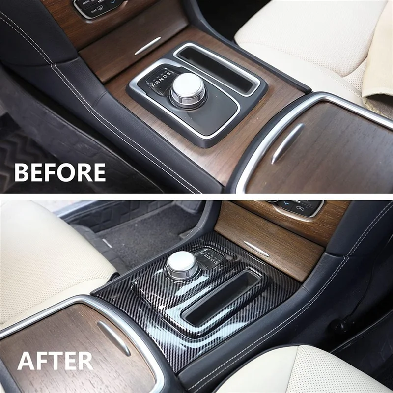 Central Control Gear Shift Panel For Chrysler 300 300C 2015-2023 Car Interior Accessories
