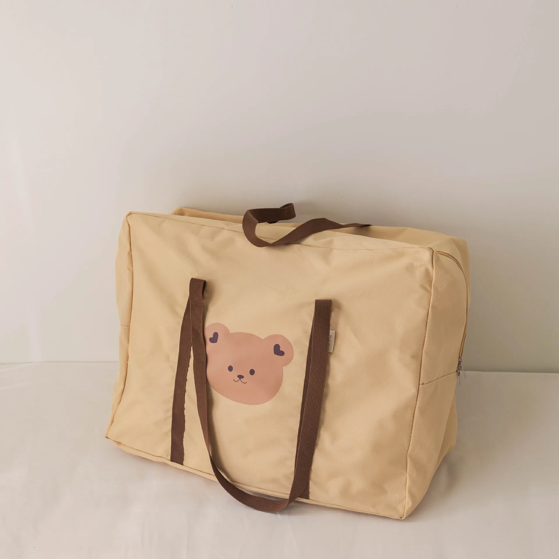 Korean Bear Baby Diaper Bag Large Capacity Kindergarten Quilt Storage Bag Mommy Travel Luggage Bags Portable Oxford Organizer