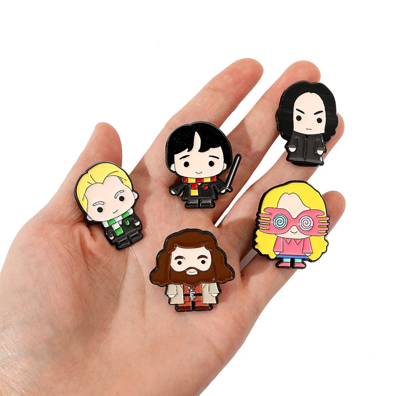 

Harry Potter Movie Series Anime Brooches Badge Metal Enamel Lapel Pins Accessories Clothing for Women Men Fans Jewelry