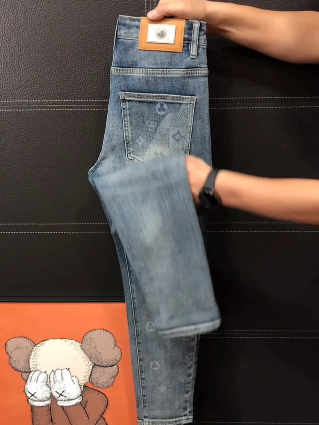 

Spring Autumn Men's New Premium Quali Faionable Versatile High Waist Slim Fit Jeans Youthful Trendy Comfortable Classic