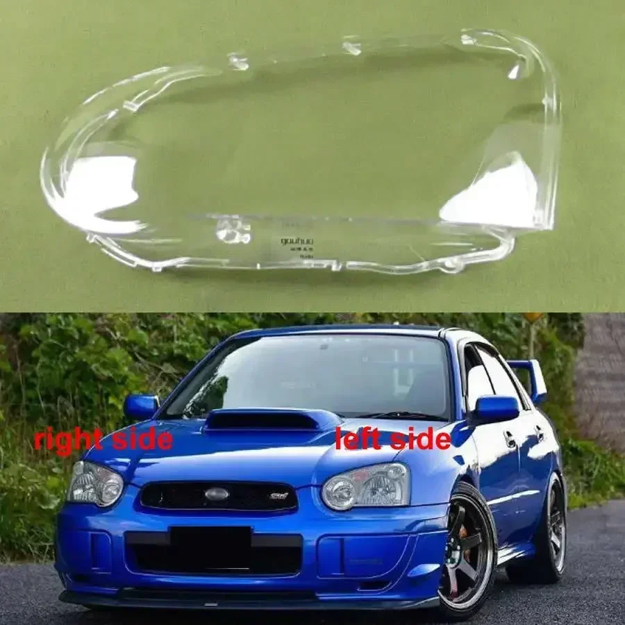 For Subaru Impreza 2003 2004 2005 Headlight Cover Transparent Lampshade Headlamp Shell Plexiglass Replace Original Lens