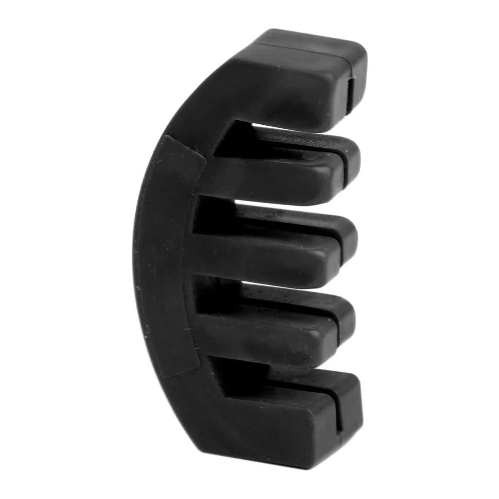 2PCS Portable Rubber Violin Practice Mute Black Color Rubber Violin Mute Sound Reduction Mute For Violin Lovers