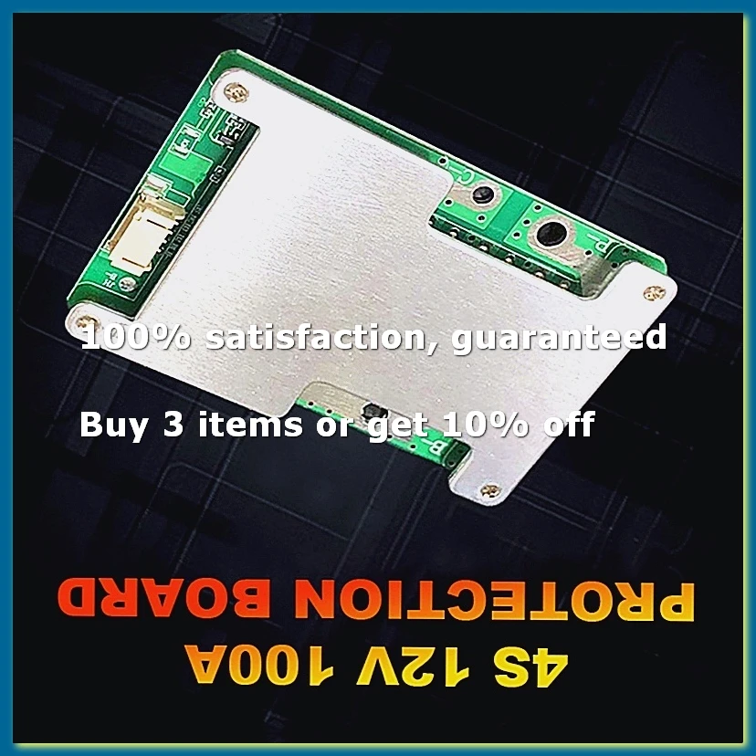 ●4S 12V 100A LiFePO4 Lithium Battery Protection Board with Power Battery Balance/Enhance PCB Protection Board