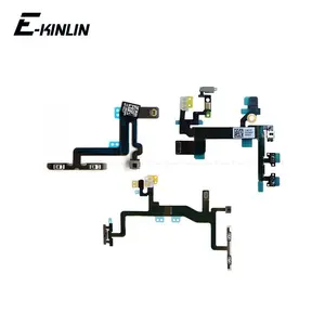 Bilashmart iPhone 4 4S 5 5S 5C 6 6S SE 2016 Plus Volume Button Power Switch On Off Button Key Flex Cable
