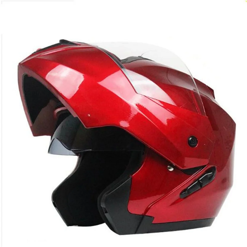 

Latest DOT Approved Safety Modular Flip Motorcycle Helmet Voyage Racing Dual Lens Helmet Interior Visor