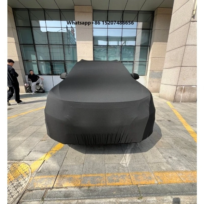 Premium Stretch  Car Cover 99% UV 90% IR Rejection 4 Mil Thick Soft Scratch-Proof Protection for Indoor/Outdoor Use