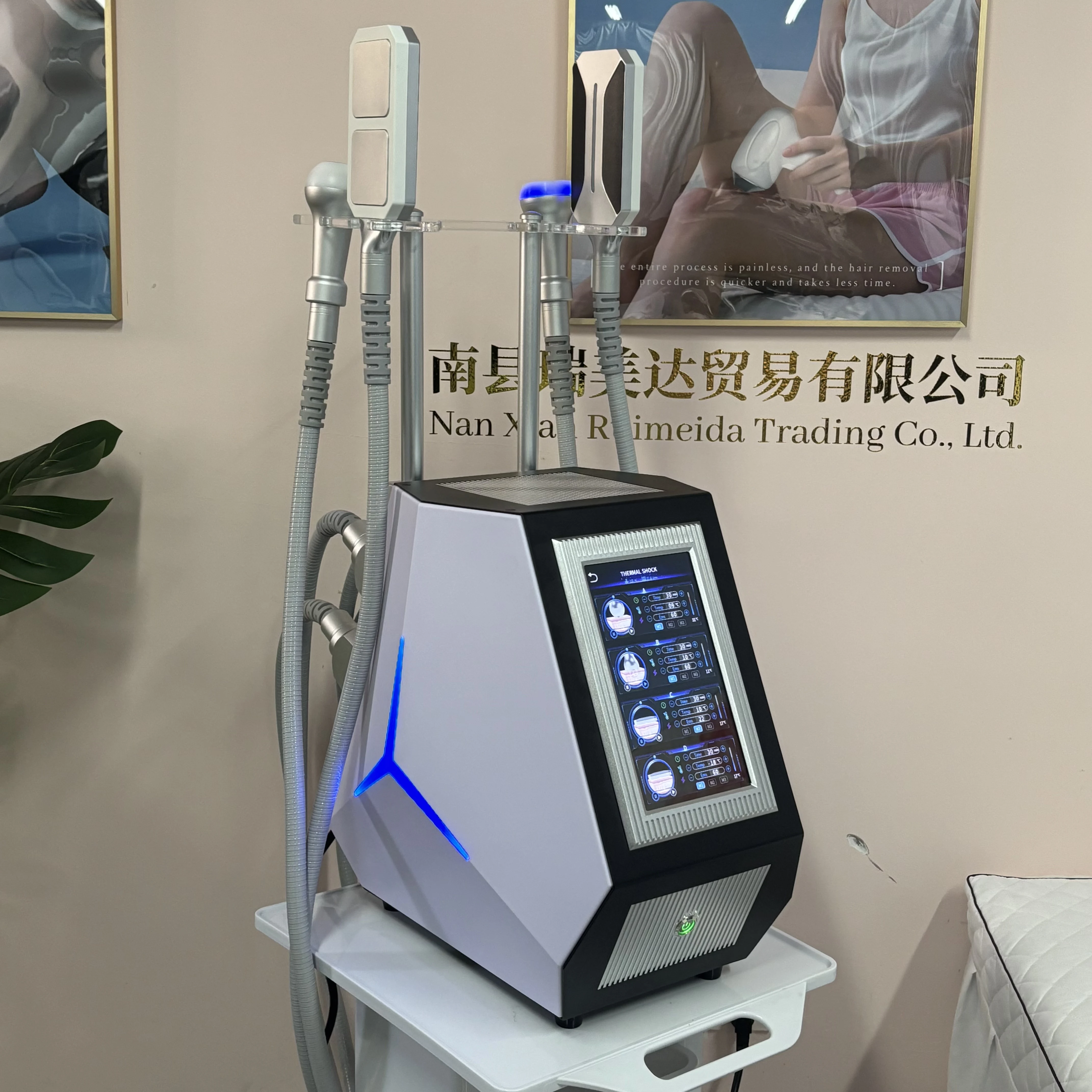 Kryolipolyse شكل الجسم التخسيس Cryoslim كول شد الوجه آلة النحت إزالة الدهون كريوسكين EMS المجاذيف البرد التدفئة t صدمة #6