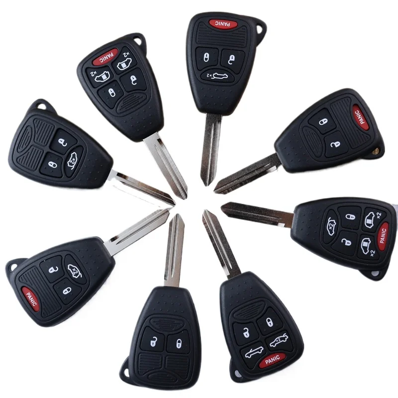 

Car Key Remote Fob Shell Case for Dodge Durango Chrysler 300 Aspen Grand Voyager PT Cruiser for Jeep JK 2013 Commander Wrangler