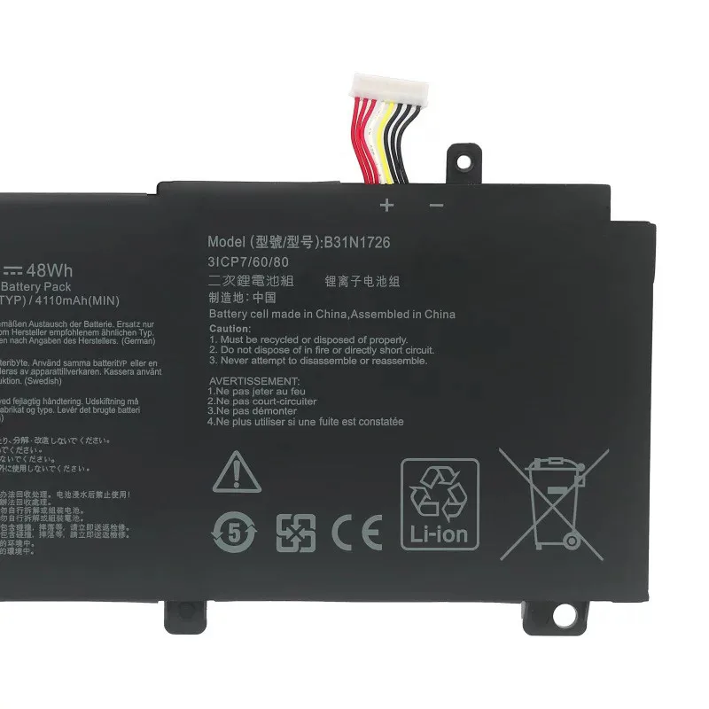 Original quality B31N1726 Battery for FX504 FX504GD FX505 FX505GE FX80 FX80GE B31BN91