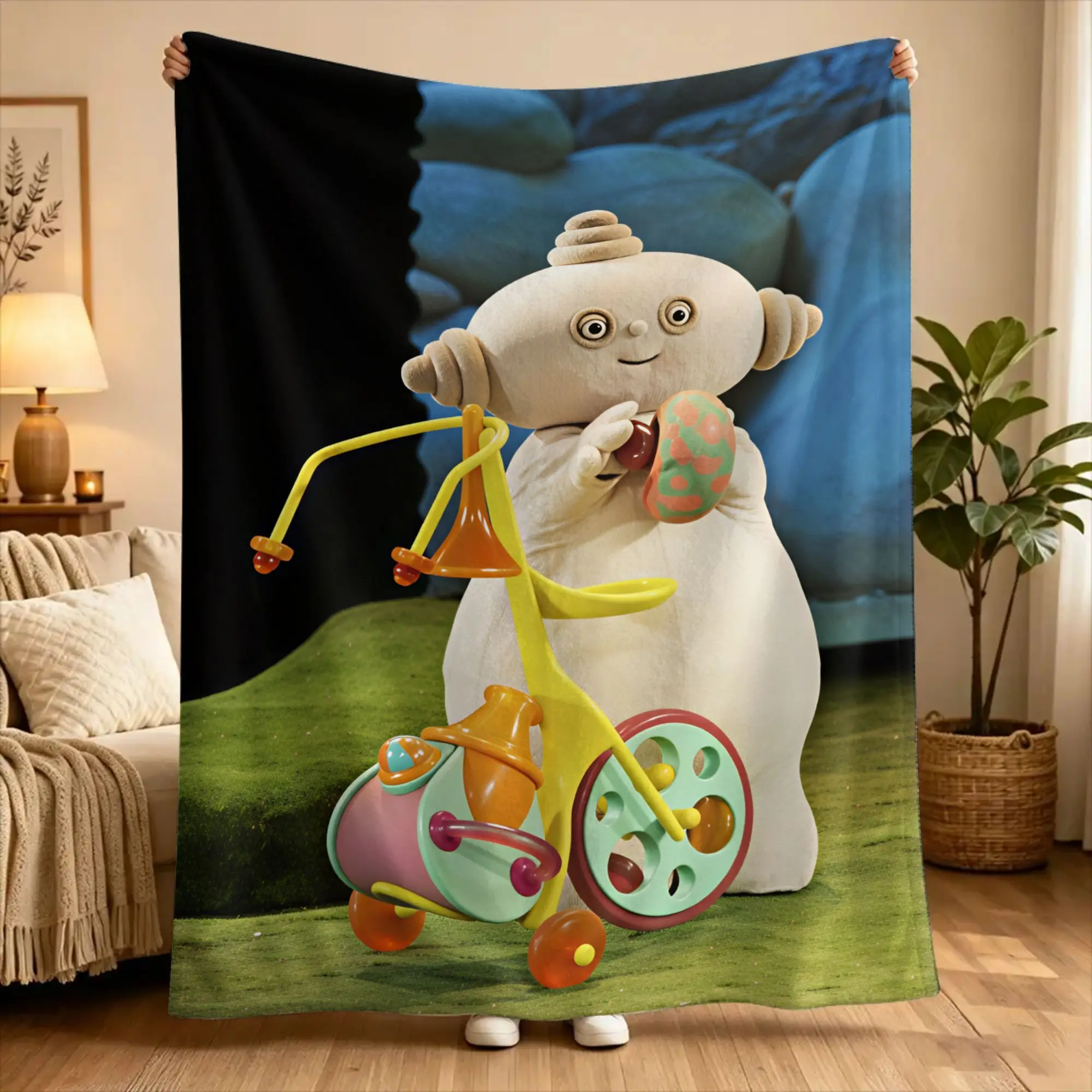 The Haahoos In the night garden Flannel Blanket for Home Decor Airplane Travel Comfortable Bedspread Sofa Bed Cover