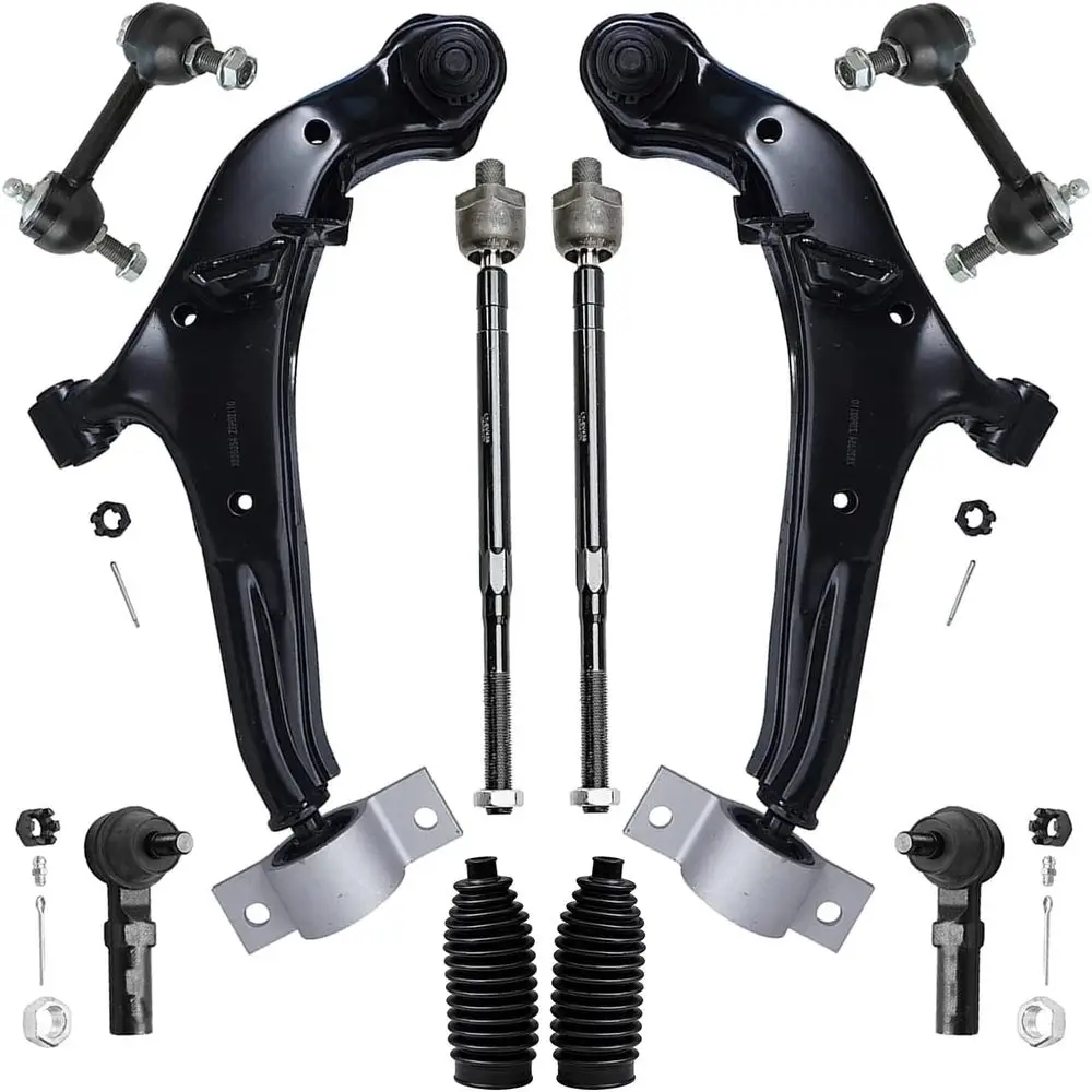 

Front End Suspension Kit for 2000-2003 Nissan Maxima, 2000-2001 I30, 2002-2004 I35 with Lower Control Arms, Sway Bars, Tie Rods,