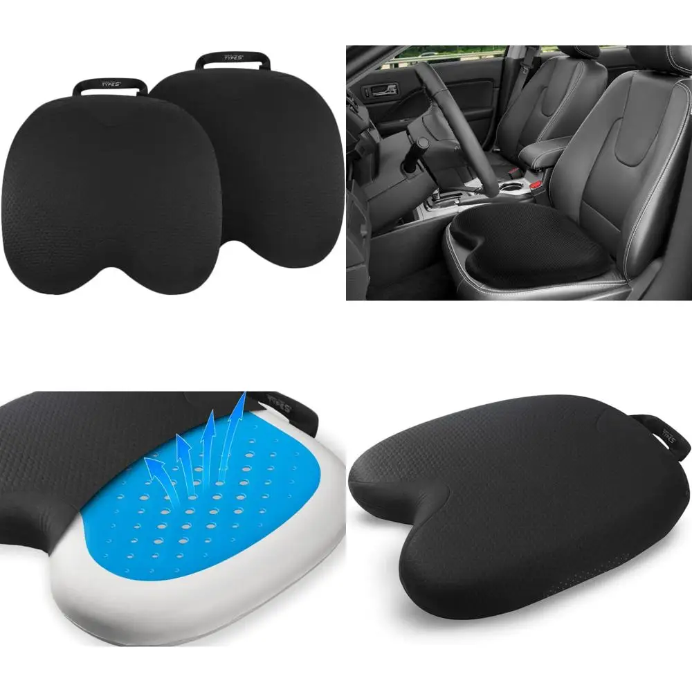 

OGLAND 2 Pack Fuzzy Fur Sheepskin Car Seat Covers for Auto Soft Fluffy Plush Warm Universal Seat Cushion Accessories (Korean Pin