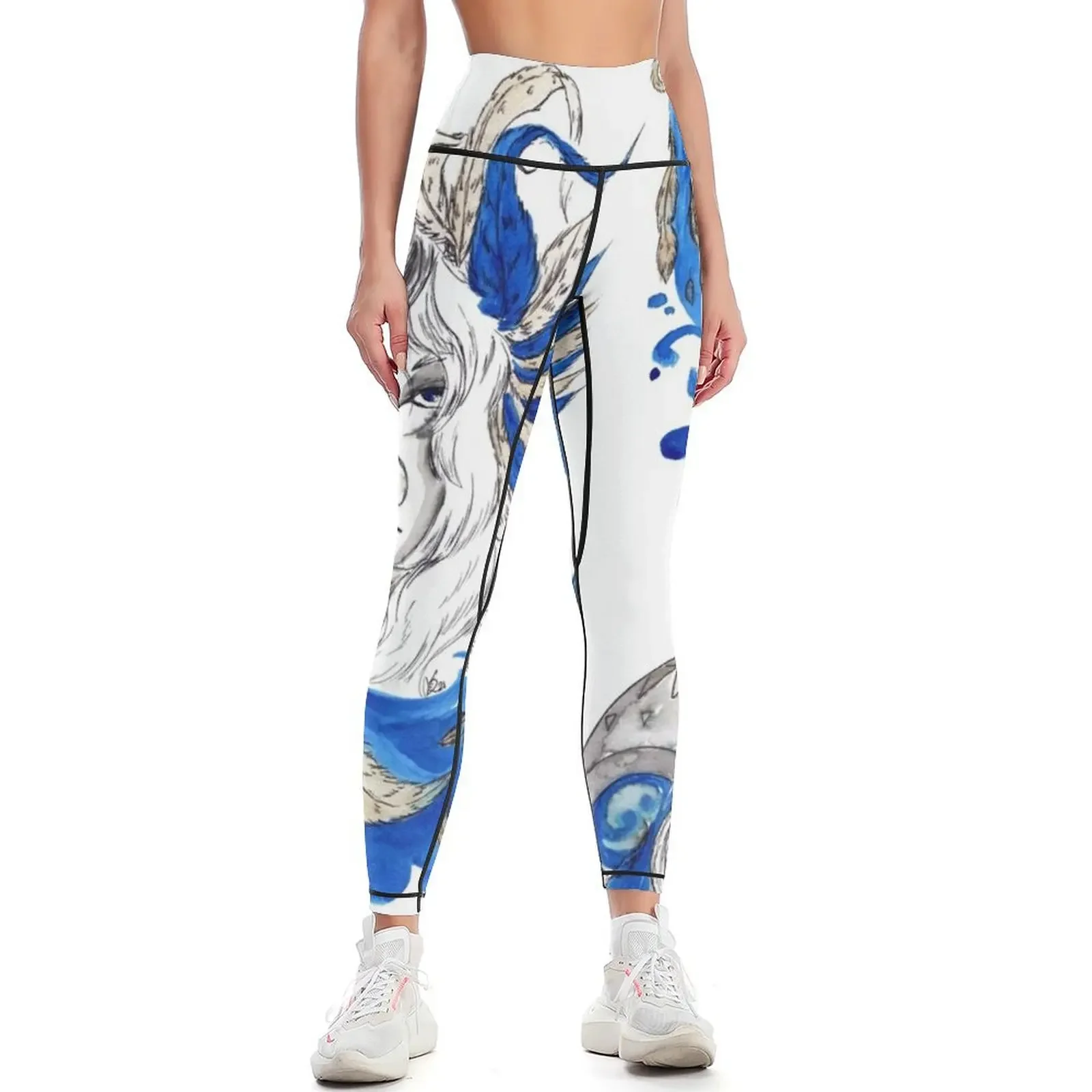 

Siren and water Leggings Women's sportswear Women's tights jogging pants Women sportwear Womens Leggings