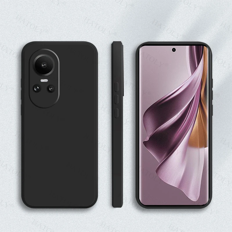 

For Oppo Reno10 Pro 5G Case Cover For Reno 10 Pro 5G Original Liquid Silicone Candy Color Full Case For Oppo Reno 10 Pro 5G Case