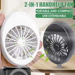 Flexible USB Mini Fan Rechargeable Handy Fan Pocket Size Low Noise Small Electric Cooling Fans Notebook Computer Summer Travel