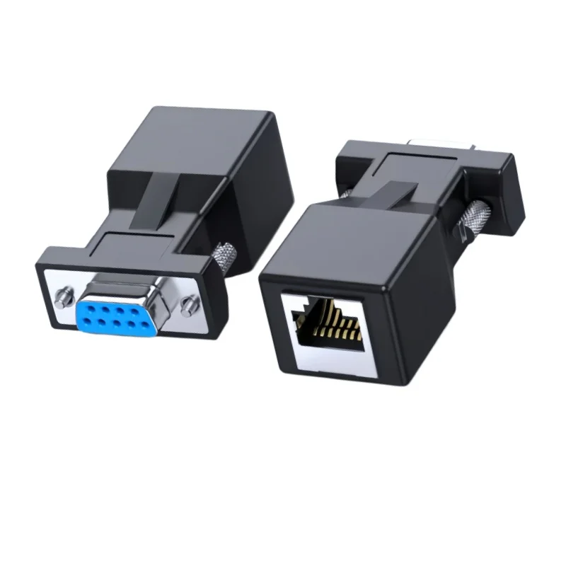 Db9 to rj45 adapter RS232 plug DB9 extender 9-pin serial port to RJ45 network port to 232 conversion