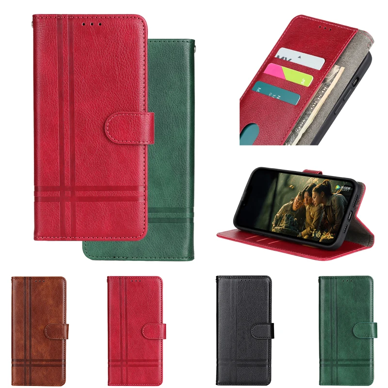 For Tecno Spark 7 Case Luxury Flip PU Leather Wallet Magnetic Adsorption Case For Tecno Spark 7 Protective Phone Bags