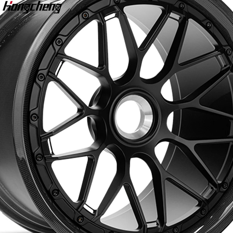 New model of 26Custom Two Piece Forged Wheels Carbon Fiber Alloy Wheels 18 19 20 21 22 24 26 Inch Center Locking Wheels for  C63
