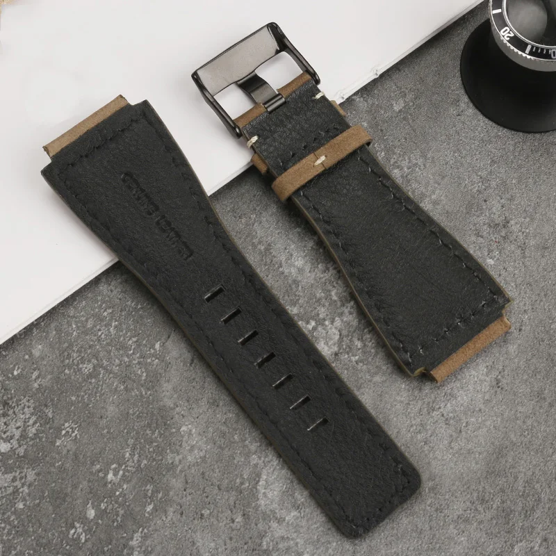 Cinturino in gomma cintura da polso per Bell & Ross B & R BR-01 e BR-03 cinturini in vera pelle accessori per cinturini da uomo + strumento