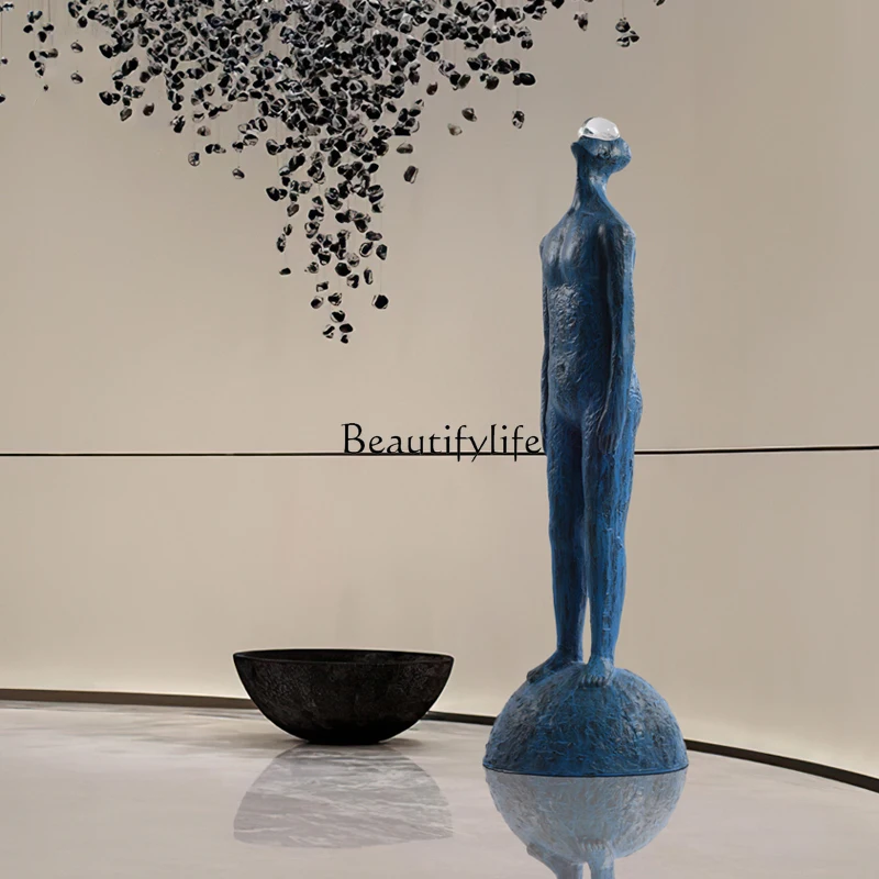 

Modern light luxury abstract figure sculpture, sales office art ornament