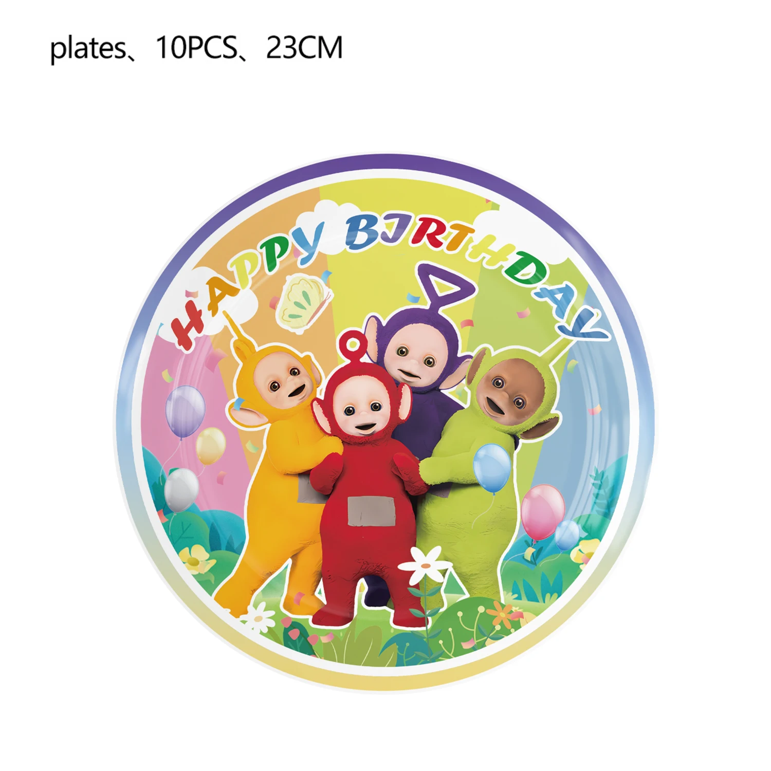 Tinky Winky Verjaardagsfeestje Decoratie Antennababy Po Wegwerp servies Tafelkleed Bord Beker servet Kinderfeestje Gunsten Benodigdheden