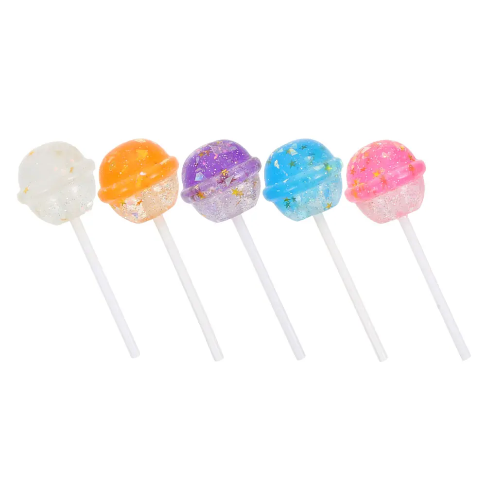 5 個のキャンディペンダントネックレスフェイクロリポップチェーンイヤリングキーオーナメントチャームブレスレット用