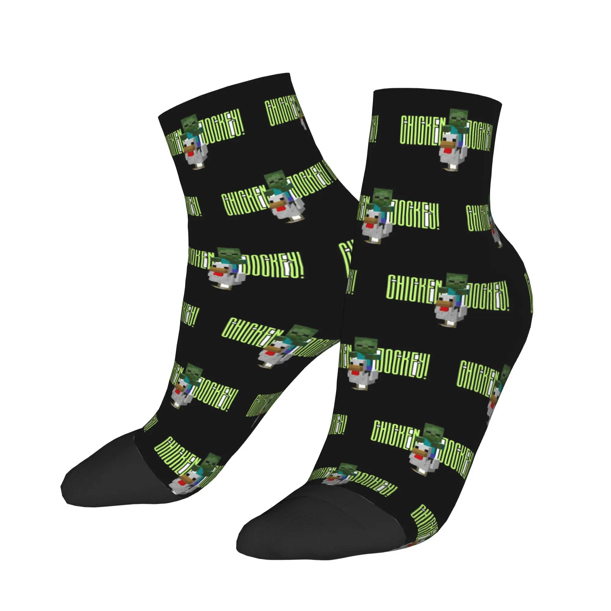 

Winter Warm Hip-hop Unisex CHICKEN JOCKEY Zombie Funny Socks Non-slip Basketball Socks
