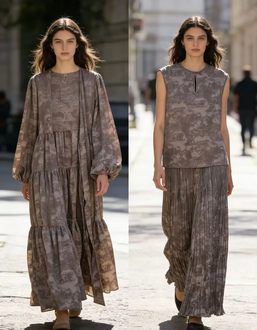 

high quality Spring Autumn Women Casual Loose 3 Piece Set Fashion Tops+ Wide Leg Pants + Fashion Female print party dress set