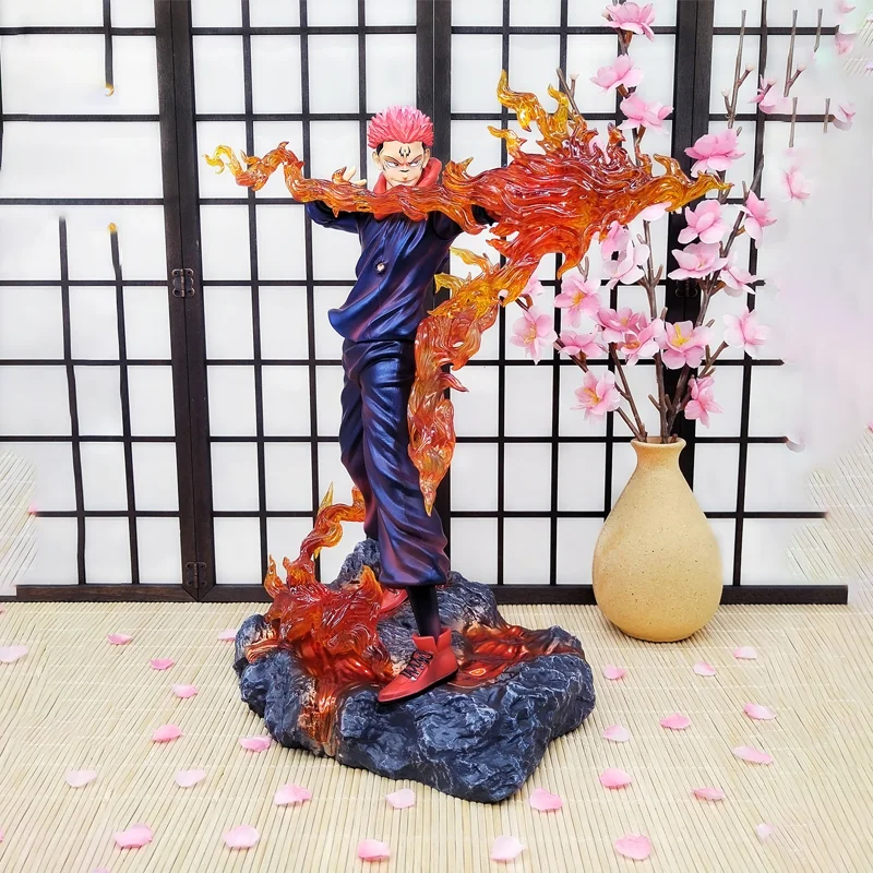 

29cm Jujutsu Kaisen The King Of Curses Maximum Technique Ryomen Sukuna Itadori Yuji Action Figure Collectible Model Birthday Gif