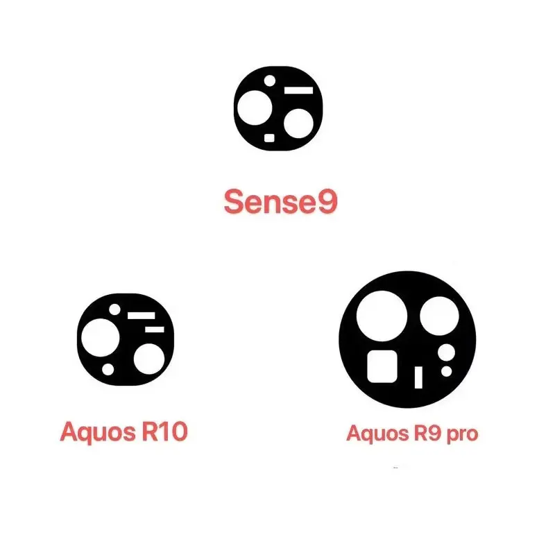 50 قطعة حامي عدسة الكاميرا لشارب أكوس Wish5 Sense9 R10 R9 R9Pro ثلاثية الأبعاد غطاء كامل شاشة الفيلم