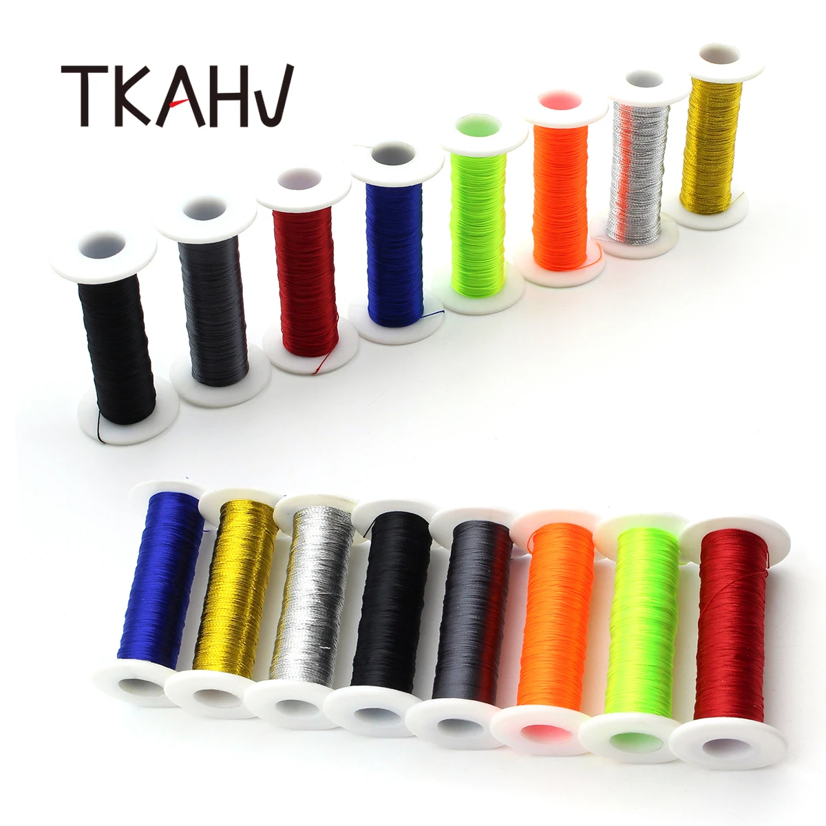 TKAHV 50 Meters Fishing Rod Guide Wrapping Thread Line Winding Braided Wire Polyester Fiber DIY Repair Building