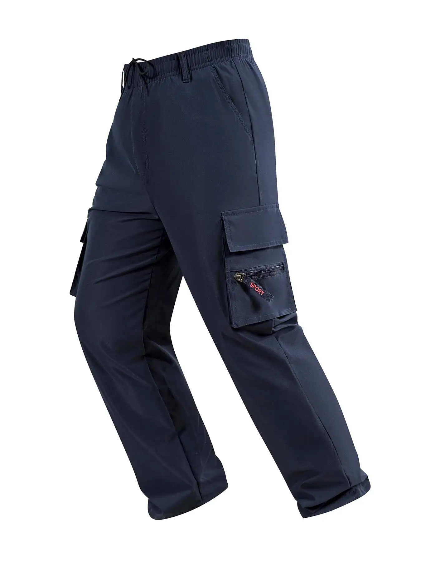 Men's Cargo Pants Spring Autumn Multi-Pockets Work Trousers Outdoor Casual Solid Color Long Pants Hiking Jogger Male Clothing