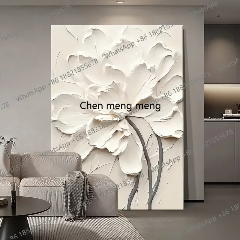 A74Abstract, oil painting Italian minimalist high-end living room decoration, porch painting